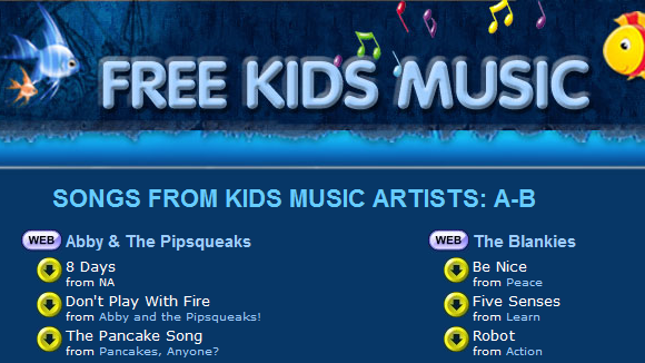 free kids music