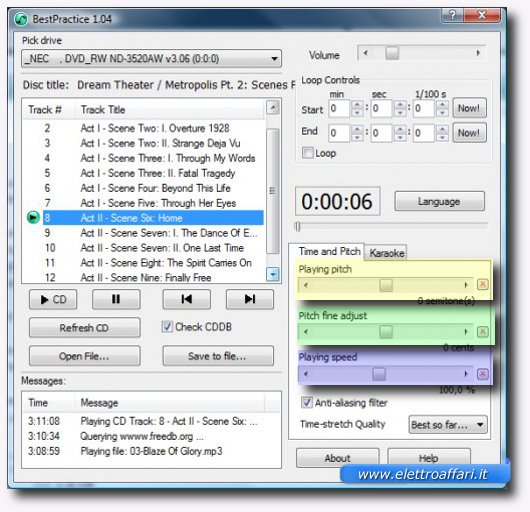 Programma per modificare file audio