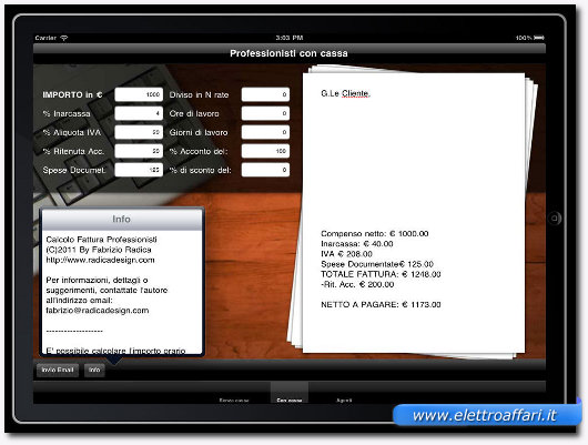 applicazione per iPad