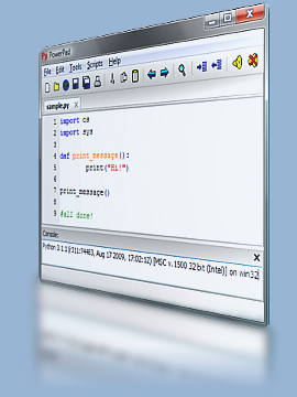 Interfaccia grafica dell'editor per programmatori PowerPad