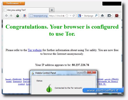 Il browser di Tor