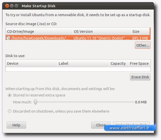 Creare una Live USB di Ubuntu