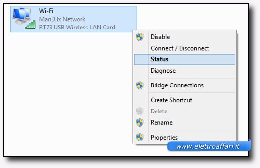 Elenco delle reti Wi-Fi di Windows