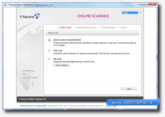 Immagine dell'antivirus online F-Secure Online Scanner