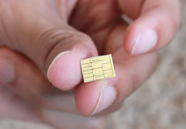 Immagine di una Nano-SIM tagliata