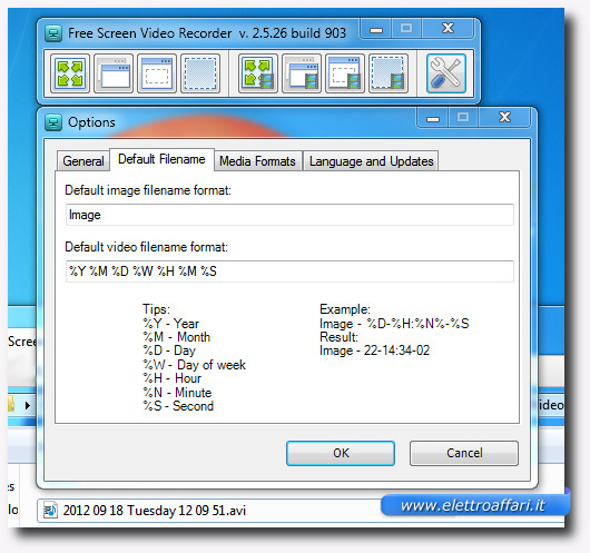 Interfaccia del programma DVDVideoSoft Free Screen Video Recorder