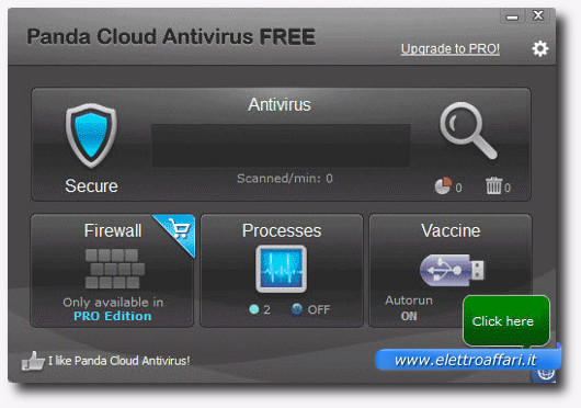 Immagine dell'antivirus gratis Panda Cloud Antivirus