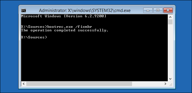 Schermata del Prompt dei comandi di Windows