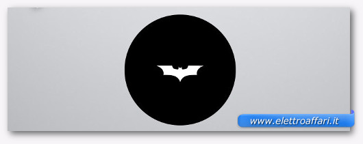 Immagine dell'adesivo Bat-Segnale per MacBook