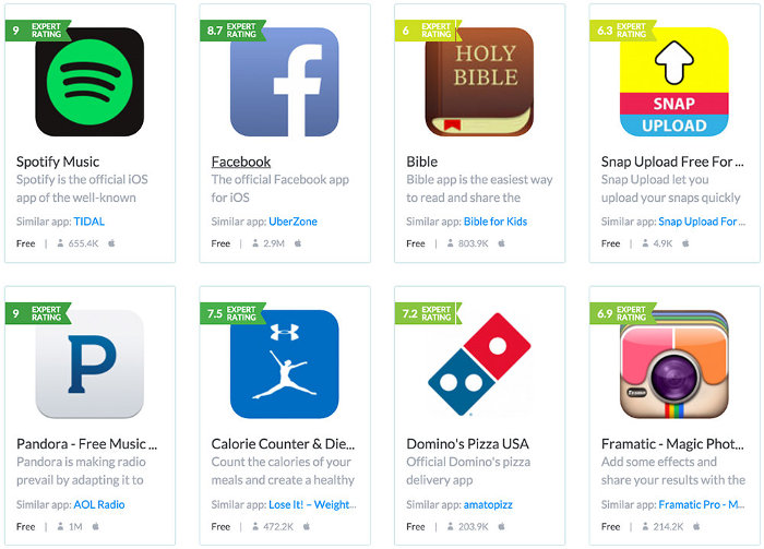 appszoom appolicious per la ricerca di app