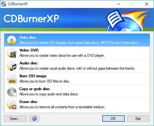 Fare la copia di un disco con CDBurnerXP