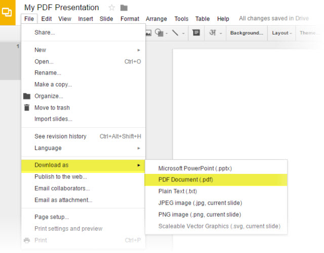 Presentare e condividere PDF online con Google Drive