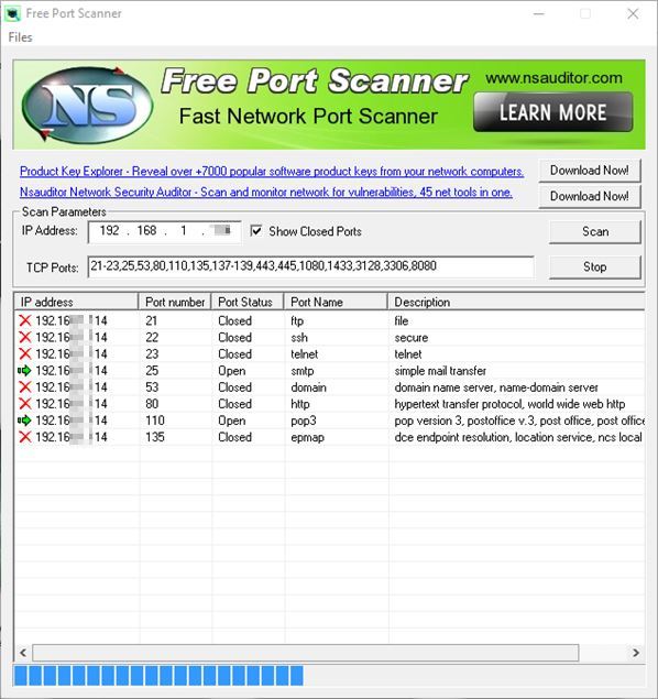 5 Programmi Port Scanner per Windows 10 per Trovare Porte Aperte