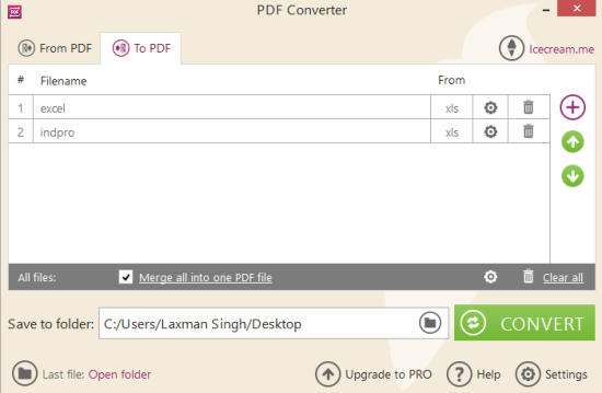 3 Programmi Gratis per Convertire Più File Excel in PDF - Icecream PDF Converter