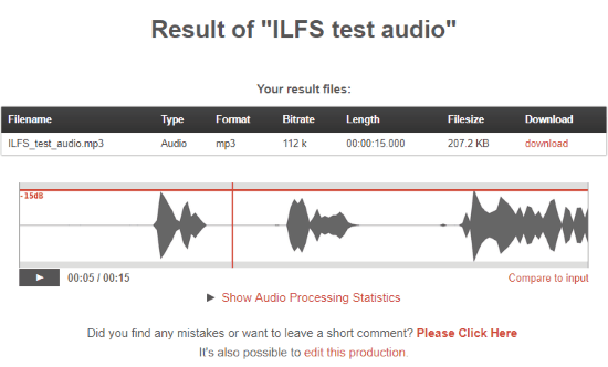 Auphonic test audio