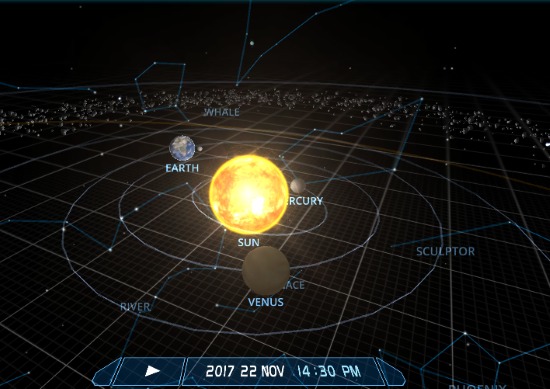 sistema solare in 3d