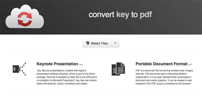 convertire keynote in PDF